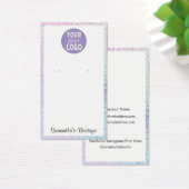 Eenvoudige houder verdient Logo holografisch beeld Visitekaartje (Bureau)