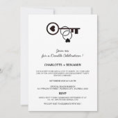 Eenvoudige housewarming en verlovingsfeest kaart (Voorkant)