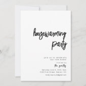 Eenvoudige Housewarming Party uitnodiging (Voorkant)