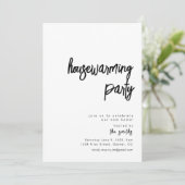 Eenvoudige Housewarming Party uitnodiging (Staand voorkant)