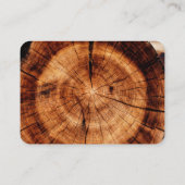 Eenvoudige houten rustieke bruiloft hotel accommod informatiekaartje (Achterkant)