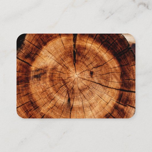 Eenvoudige houten rustieke bruiloft hotel accommod informatiekaartje (Achterkant)