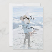 Eenvoudige Huidige Foto Moderne Trouwdag Save The Date (Voorkant)