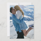 Eenvoudige Huidige Foto Moderne Trouwdag Save The Date (Achterkant)