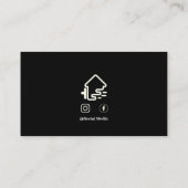 Eenvoudige huis schilderen Visitekaartjes (Achterkant)