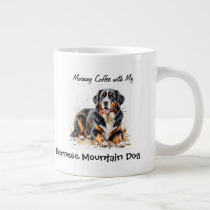 Eenvoudige huisdier Berner Sennenhond Personalisee Grote Koffiekop