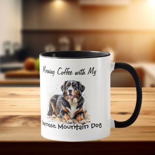 Eenvoudige huisdier Berner Sennenhond Personalisee Mok