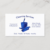 Eenvoudige huisschoonmaakdiensten blauw