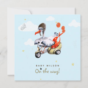 Eenvoudige, humane Cartoon Genderneutrale zwangers Aankondiging