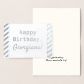 Eenvoudige, Humble "Happy Birthday"-Kaart Folie Kaarten (Display)