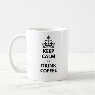 Eenvoudige Humor Cafeïne Addict Wit Zwart Stijlvol Koffiemok