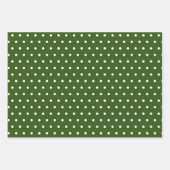 Eenvoudige Hunter Green White-kerstbomen gemengd Inpakpapier Vel (Voorkant 2)