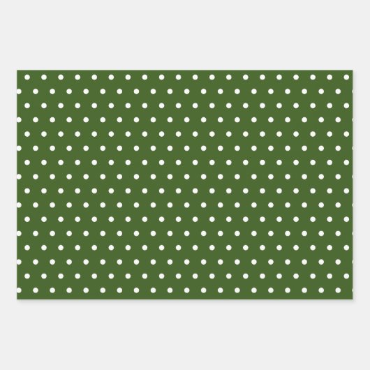 Eenvoudige Hunter Green White-kerstbomen gemengd Inpakpapier Vel (Voorkant 2)
