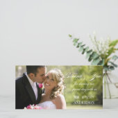 Eenvoudige Huwelijks Dankjewel Bedankkaart (Staand voorkant)