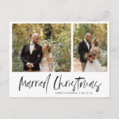 Eenvoudige huwelijksaankondiging briefkaart (Voorkant)