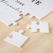 Eenvoudige Huwelijksdatum Besparen Legpuzzel (Zijkant)