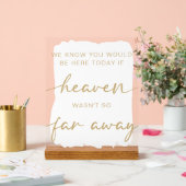 Eenvoudige huwelijksgeheugentafel acryl bord (Huwelijk)