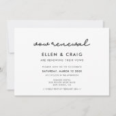 Eenvoudige huwelijksgelofte verlenging kaart (Voorkant)