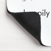 Eenvoudige Huwelijksquote Script Namen Muismat (Hoek)