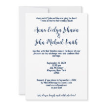 Eenvoudige huwelijksuitnodiging