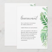 Eenvoudige huwelijksuitstel-aankondiging met blade aankondiging (Voorkant / Achterkant)