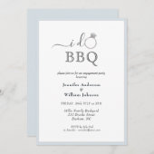 Eenvoudige I DO BBQ met ringverlofpartij Aankondiging (Voorkant / Achterkant)