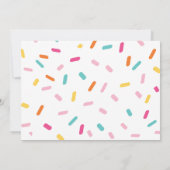 Eenvoudige Ice Cream Party-uitnodiging met foto Kaart (Achterkant)