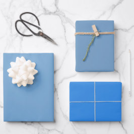 Eenvoudige Iceberg Frost Franse Blauwe Schaduwen 3 Inpakpapier Vel