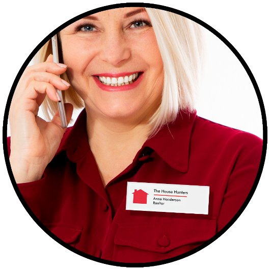 Eenvoudige ID-badjes voor de Logo van onroerend go Naambadge