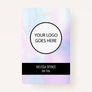 Eenvoudige ID Iridescent Logo Security Badge