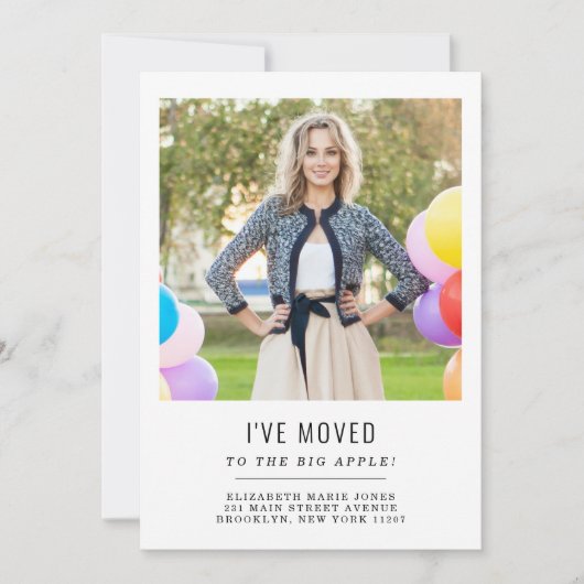 Eenvoudige ik heb Verandering van de Foto van het  Aankondiging (Voorkant)