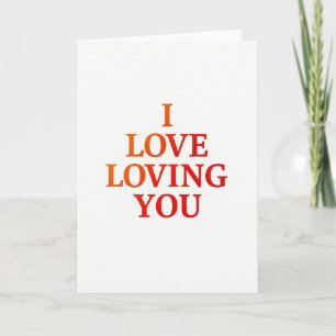 Eenvoudige 'Ik Hou Van Jou Liefhebben' Kaart