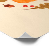 Eenvoudige illustratie in het najaar poster (Hoek)