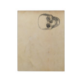  Eenvoudige illustratie van de menselijke schedel Notitieblok (Linkerzijde)