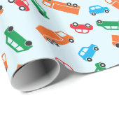 Eenvoudige illustraties van auto's Verpakkingspapi Cadeaupapier (Rol Hoek)