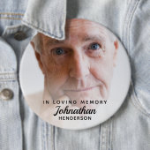 Eenvoudige "In Loving Memory"-foto-Button Ronde Button 6,0 Cm (In situ)