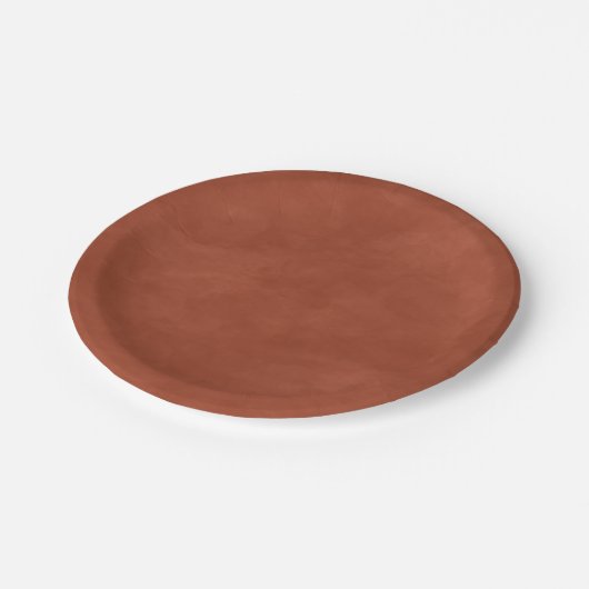 Eenvoudige, in Oranje kleuren bewerkbare Waterverf Papieren Bordje (Gekanteld)