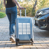 Eenvoudige individuele gasten bruiloft adresetiket sticker (Koffer Insitu)