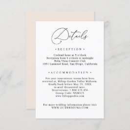 Eenvoudige informatie over het huwelijk tussen zwa informatiekaartje