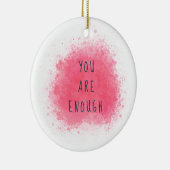 Eenvoudige informatie U bent voldoende bevestigend Keramisch Ornament (Rechts)