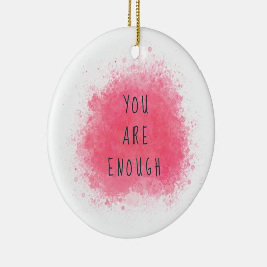 Eenvoudige informatie U bent voldoende bevestigend Keramisch Ornament (Rechts)