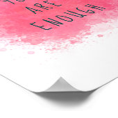 Eenvoudige informatie U bent voldoende bevestigend Poster (Hoek)