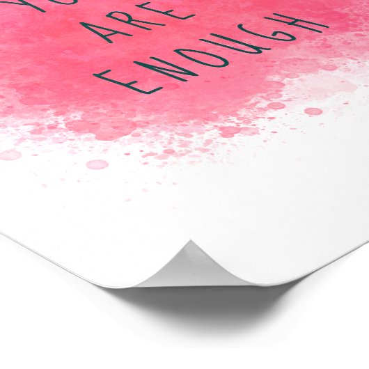 Eenvoudige informatie U bent voldoende bevestigend Poster (Hoek)