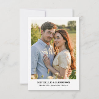 Eenvoudige Informele en Leuke Tekst, Foto Save The Save The Date