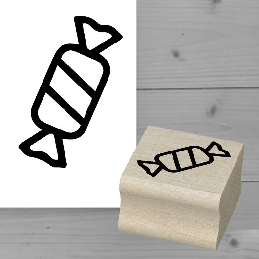 Eenvoudige Ingepakte Lolly Miniatuur Stempel