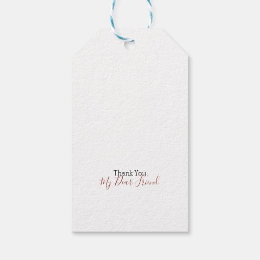 Eenvoudige ingrediënten en dagelijkse kookprijzen cadeaulabel (Achterkant)