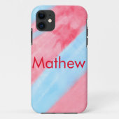 eenvoudige initiaal letter monogram toevoegen jouw Case-Mate iPhone case (Achterkant)