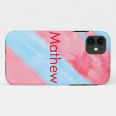 eenvoudige initiaal letter monogram toevoegen jouw Case-Mate iPhone case (Achterkant (horizontaal))