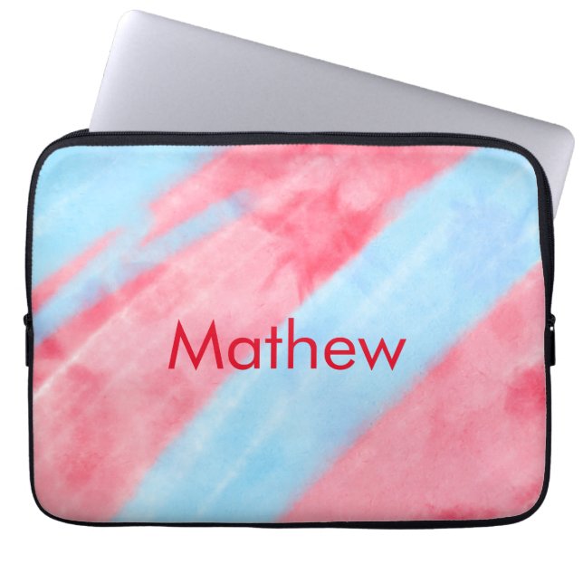 eenvoudige initiaal letter monogram toevoegen jouw laptop sleeve (Voorkant)