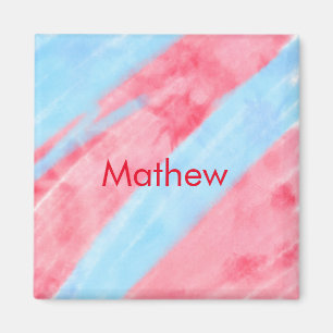 eenvoudige initiaal letter monogram toevoegen jouw magneet